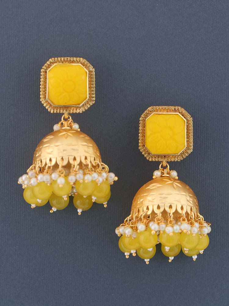 Lemon Freyja Jhumkis