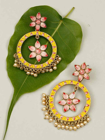 earrings - Bling Bag Lemon Marcy Chaandbali Earrings