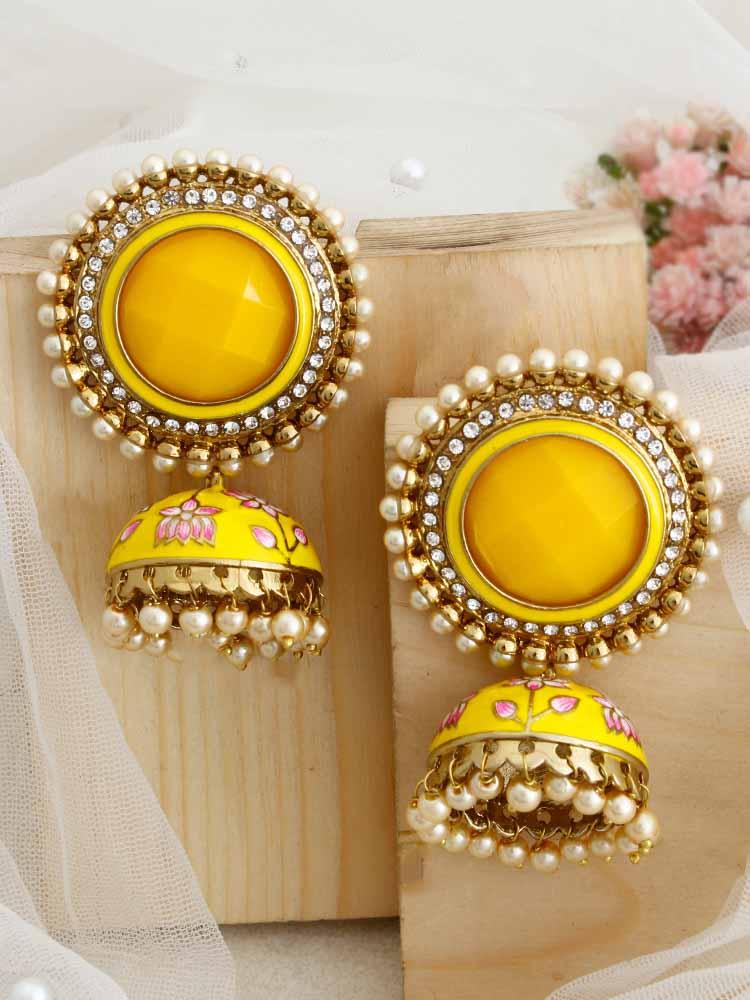 Lemon Virat Jhumkis - Bling Bag