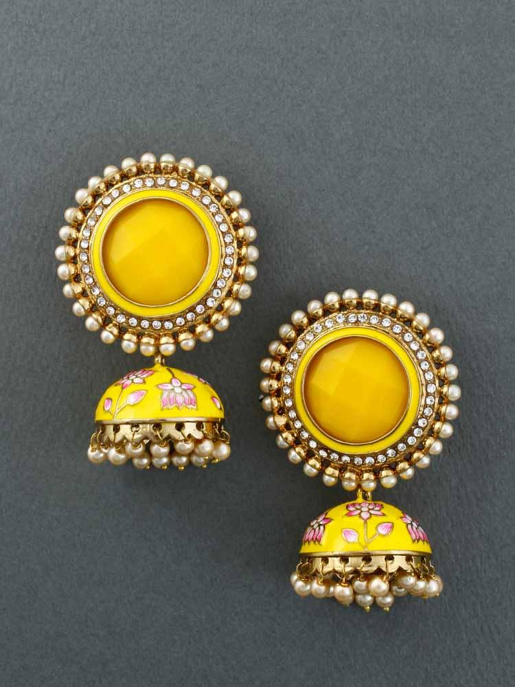 Lemon Virat Jhumkis - Bling Bag