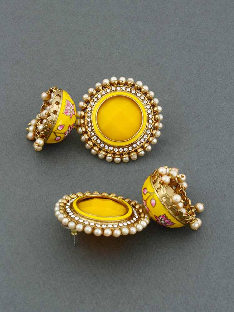 Lemon Virat Jhumkis - Bling Bag