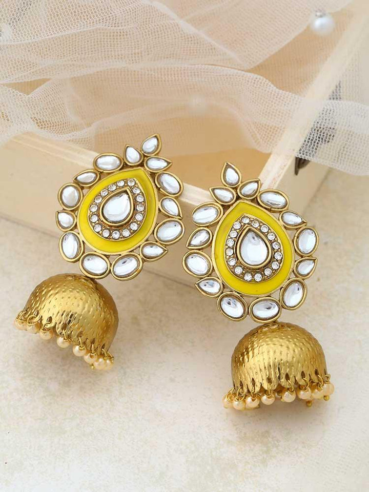 Lemon Wardha Jhumkis - Bling Bag