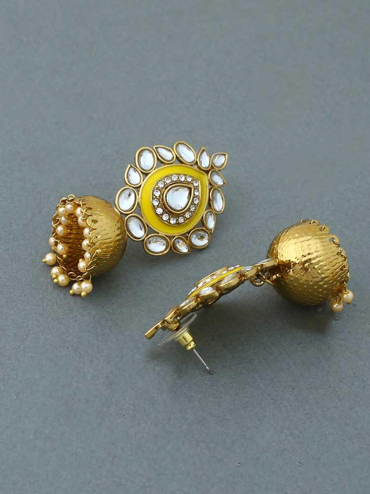 Lemon Wardha Jhumkis - Bling Bag