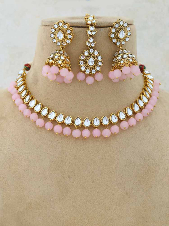 Lilac Aaradhya Kundan Jewellery Set