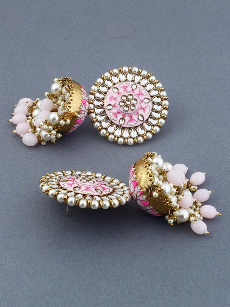 Blush Kritika Jhumkis - Bling Bag