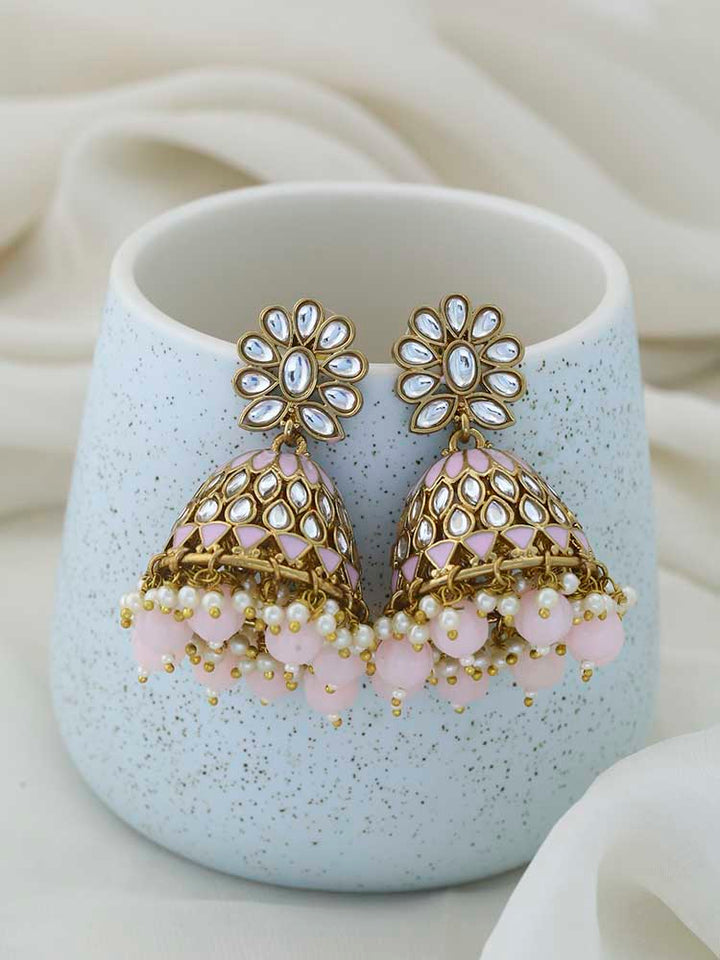 Lilac Manjira Jhumkis