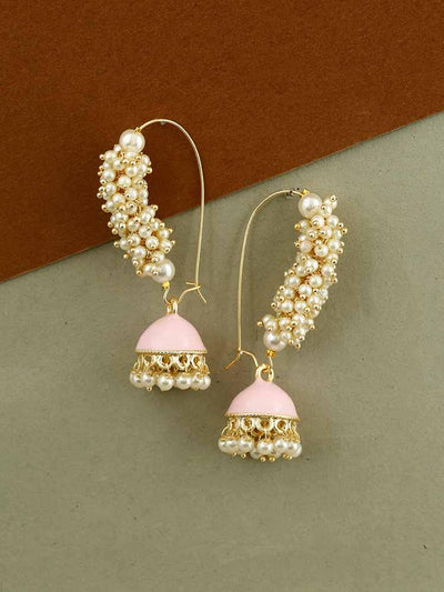 earrings - Bling Bag Lilac Ronan Designer Jhumkis