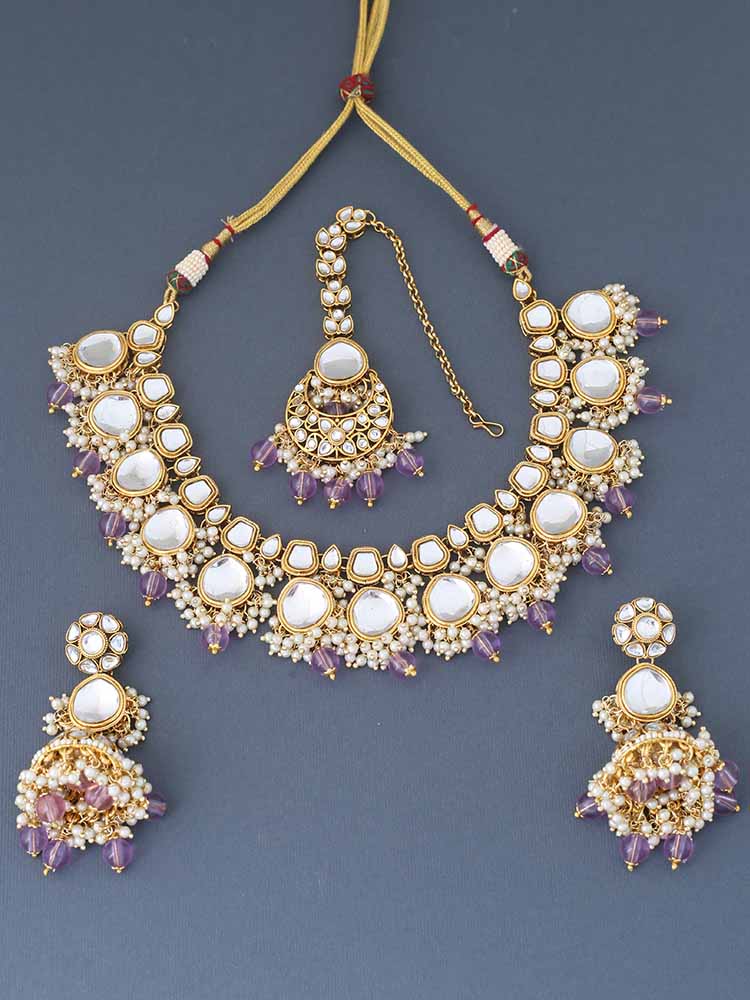 Lilac Ujwala Jewellery Set