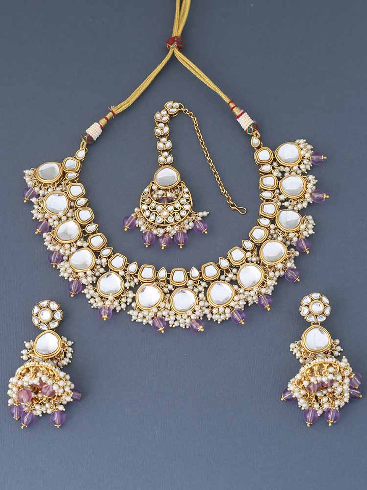 Lilac Ujwala Jewellery Set