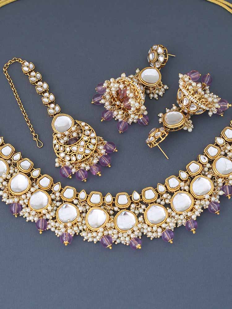 Lilac Ujwala Jewellery Set