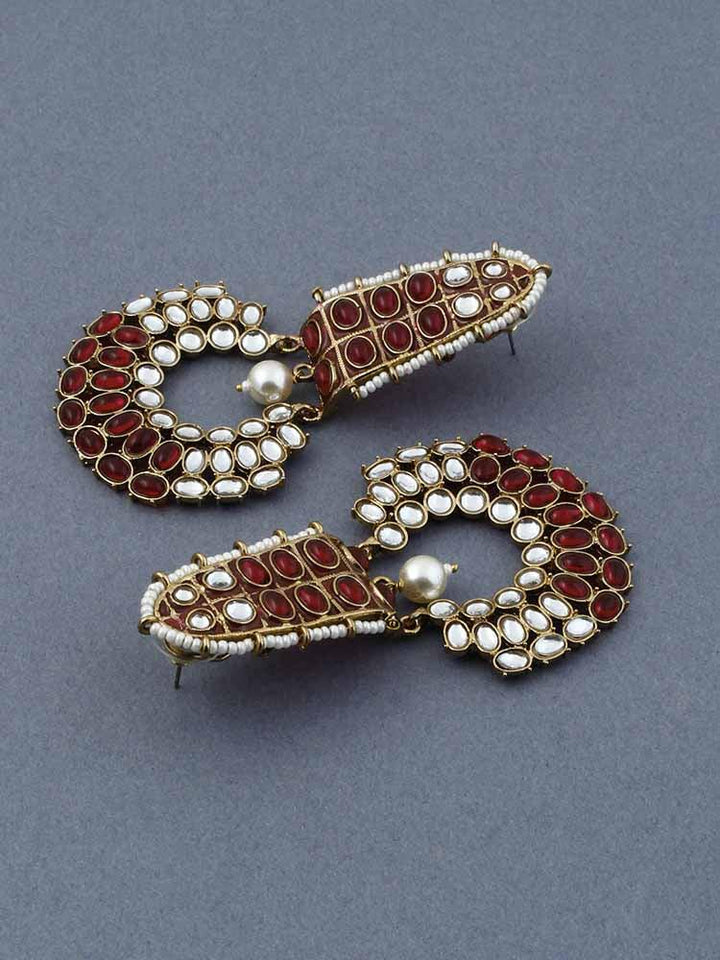 Maroon Daljit Chandbalis - Bling Bag