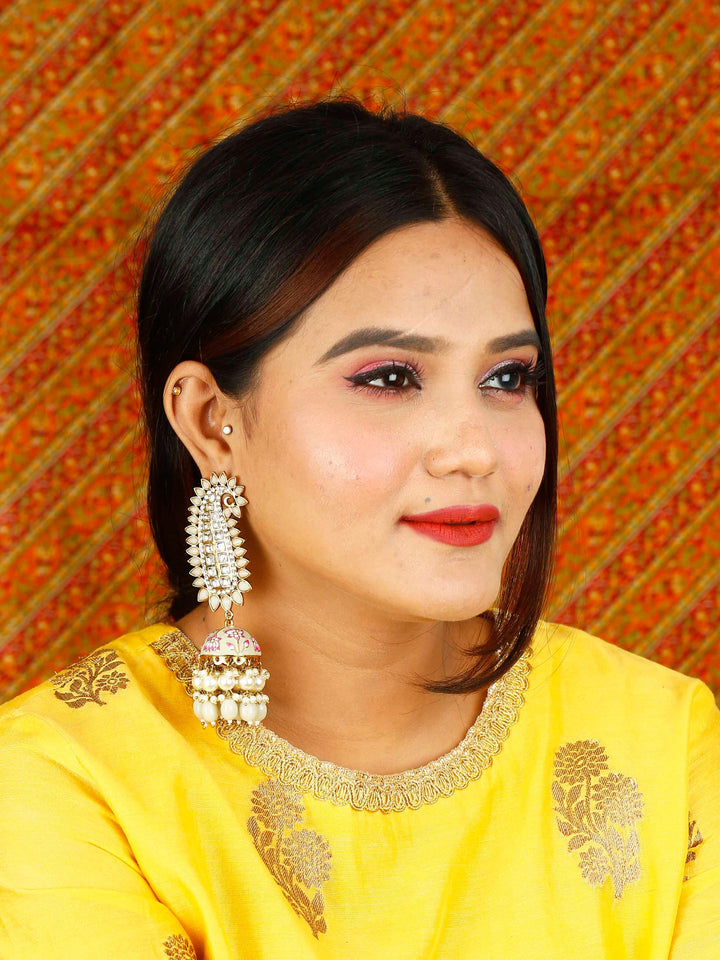 earrings - Bling Bag Smoke Kaashi Designer Jhumkis