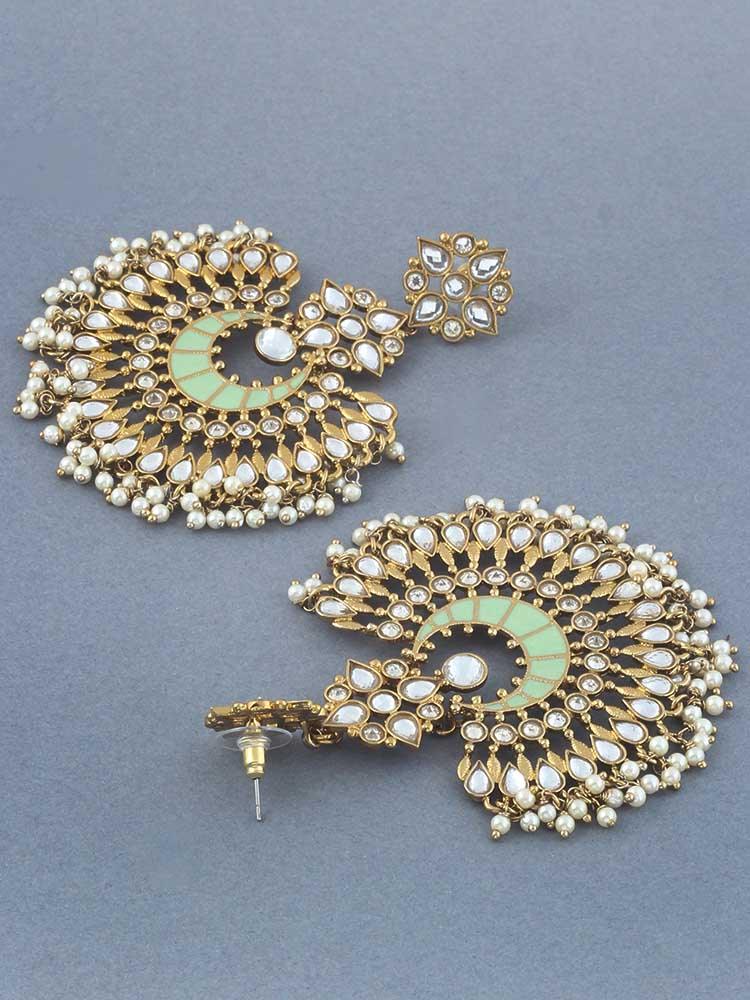 Mint Chakra Chandbalis - Bling Bag