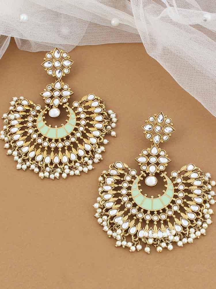 Mint Chakra Chandbalis - Bling Bag