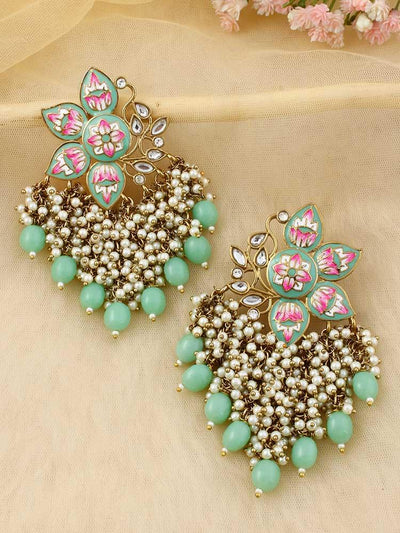 Mint Chakrika Designer Earrings - Bling Bag