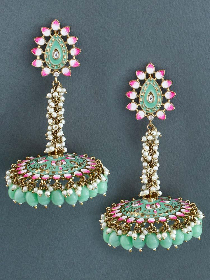 Mint Jacki Jhumkis - Bling Bag