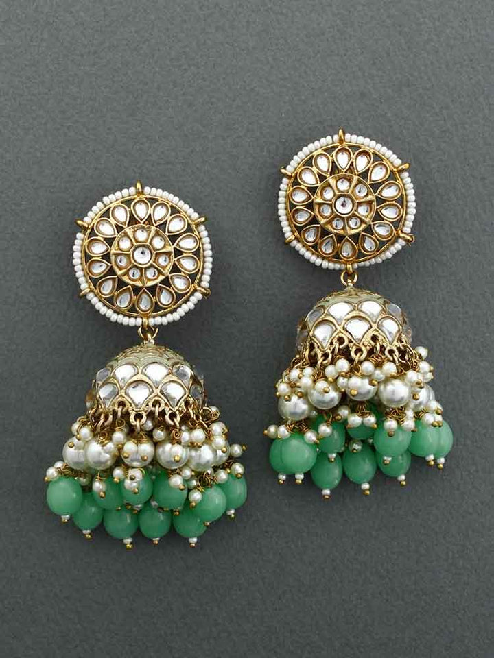 Mint Jogan Jhumkis - Bling Bag