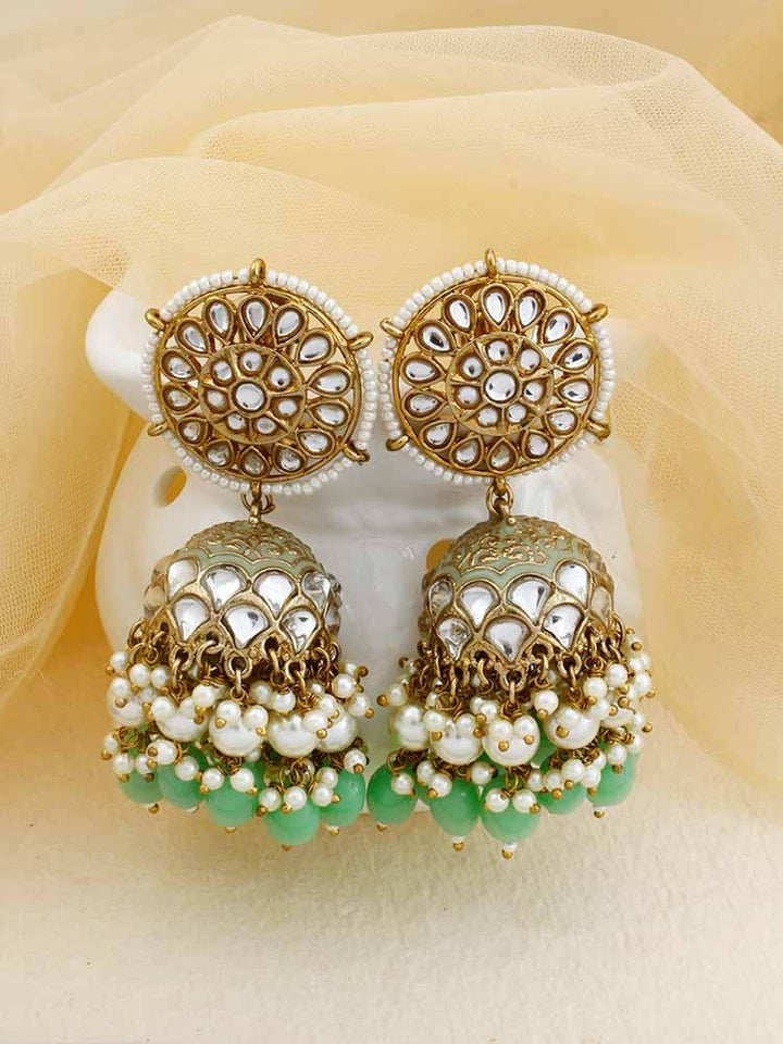 Mint Jogan Jhumkis - Bling Bag