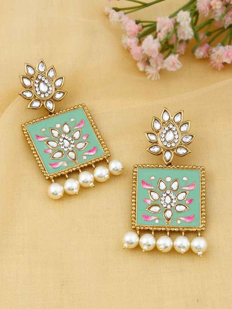 Mint Kalavati Designer Earrings - Bling Bag