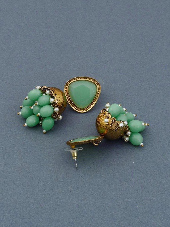 Mint Mini Shesha Jhumkis - Bling Bag