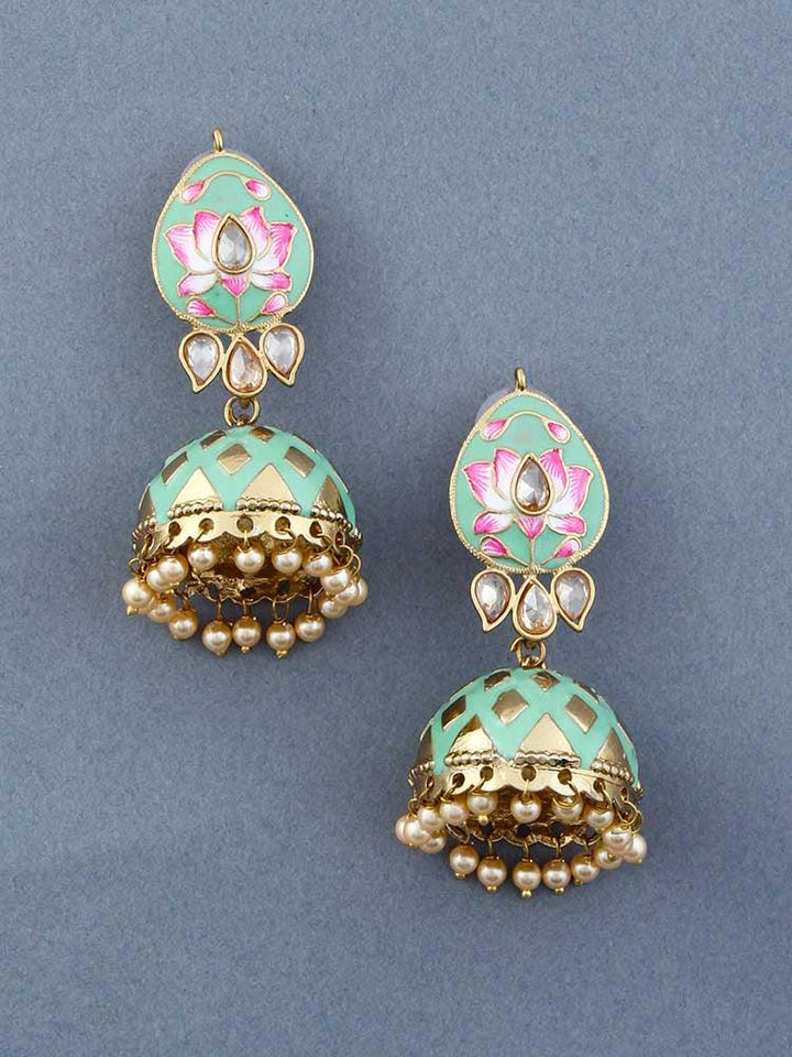 Mint Rudra Jhumkis - Bling Bag