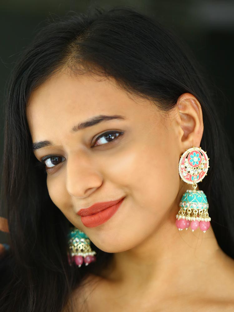 Blush Shahnaz Jhumkis