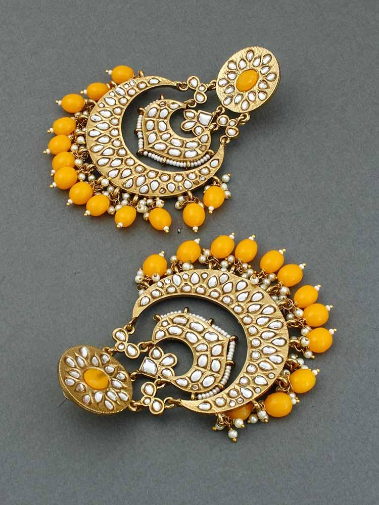 Mustard Bhoomi Chandbalis - Bling Bag