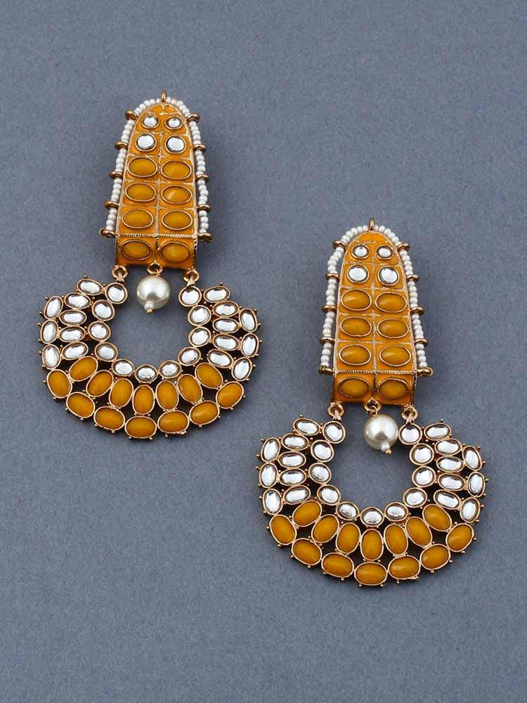 Mustard Daljit Chandbalis - Bling Bag