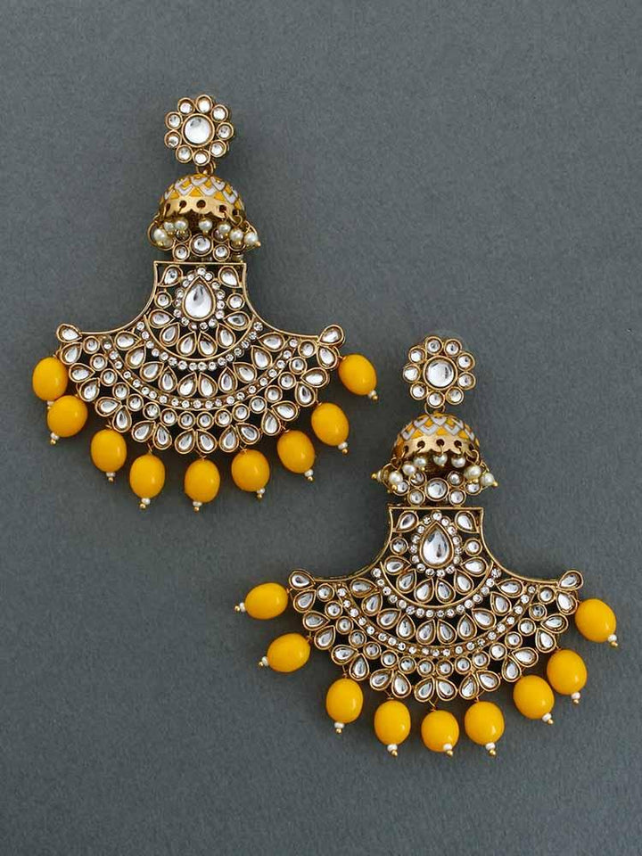 Mustard Hamsini Chandbalis - Bling Bag