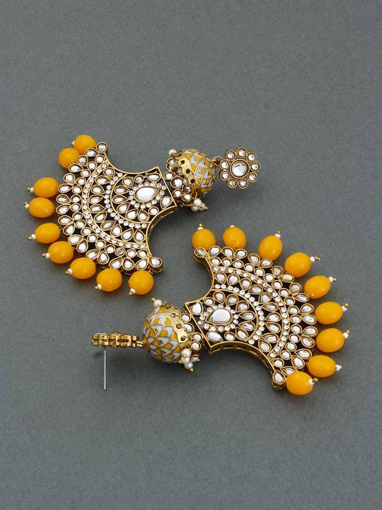 Mustard Hamsini Chandbalis - Bling Bag