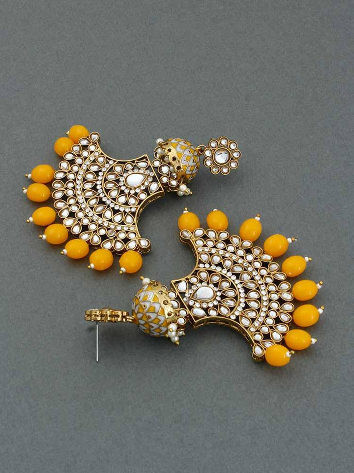 Mustard Hamsini Chandbalis - Bling Bag