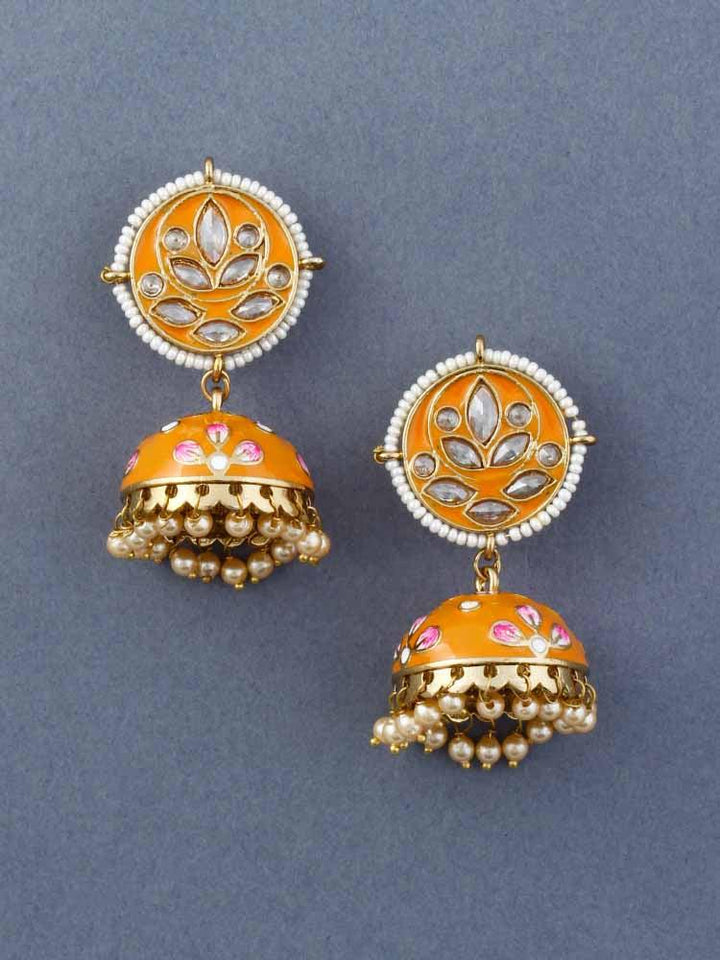 Mustard Havisha Jhumkis - Bling Bag