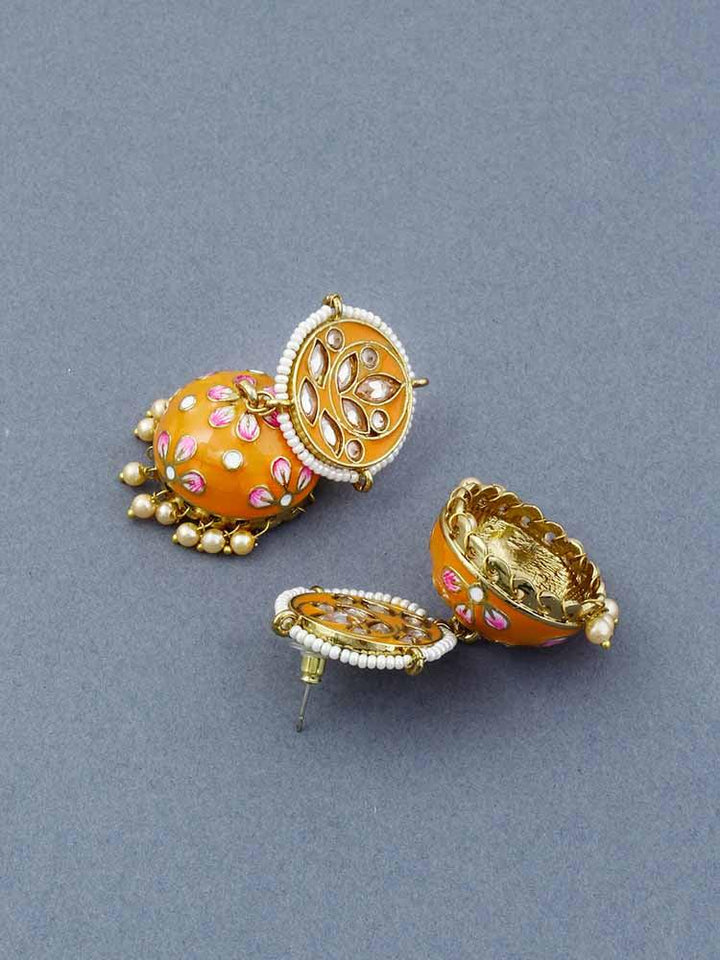 Mustard Havisha Jhumkis - Bling Bag