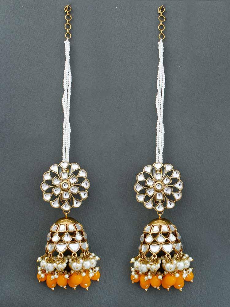 Mustard Malka Sahara Jhumkis - Bling Bag