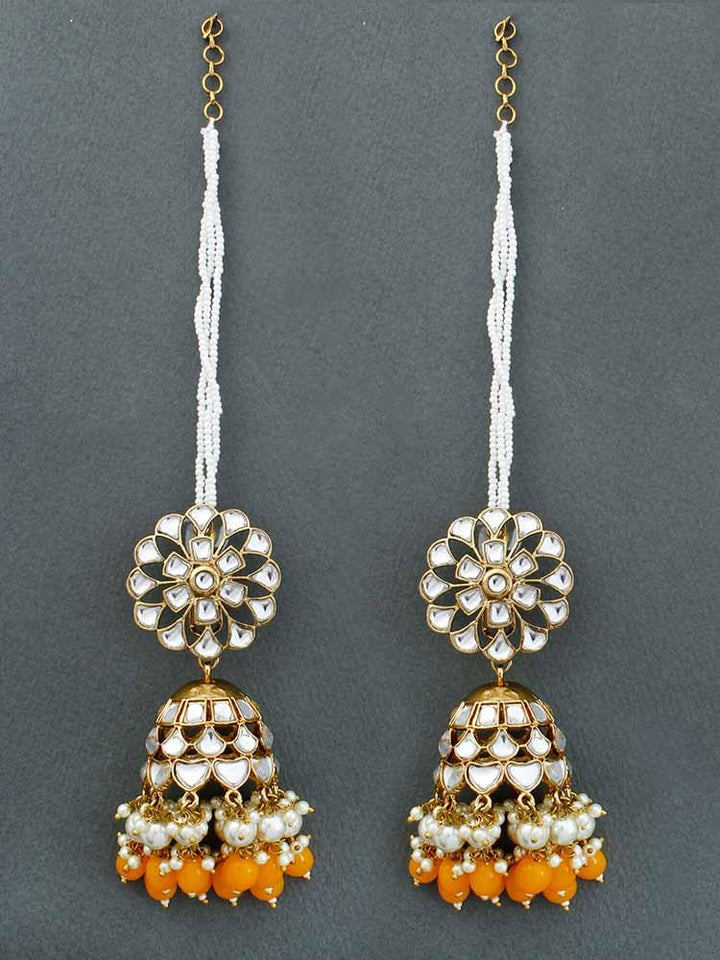 Mustard Malka Sahara Jhumkis - Bling Bag