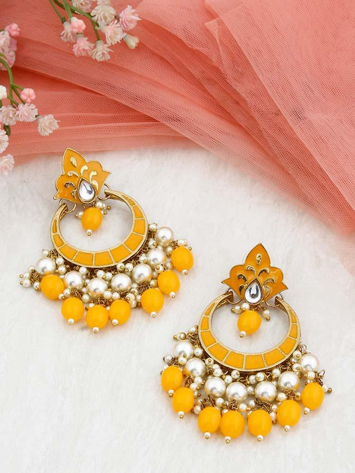 Mustard Patti Mohana Chandbalis - Bling Bag