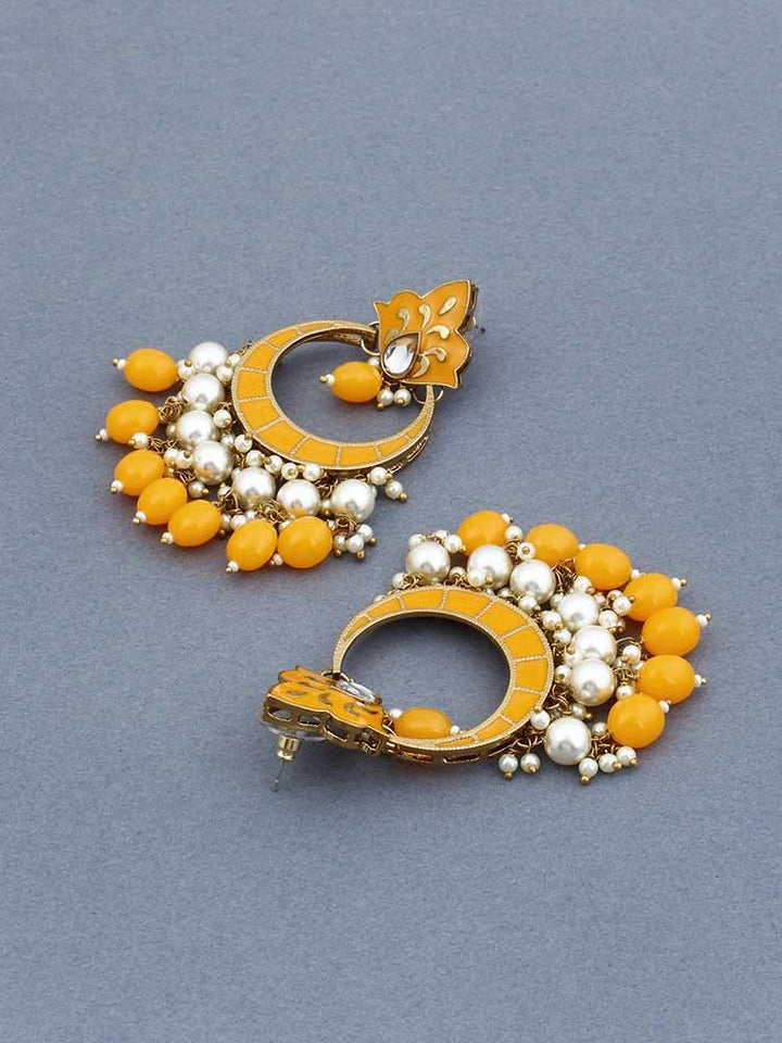 Mustard Patti Mohana Chandbalis - Bling Bag