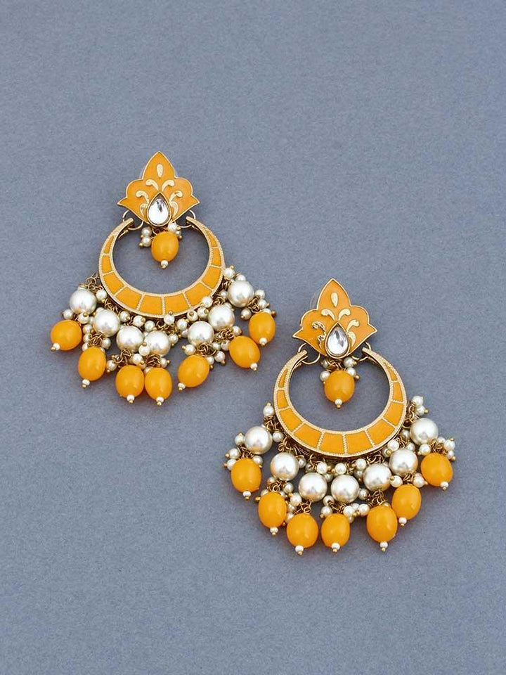 Mustard Patti Mohana Chandbalis - Bling Bag