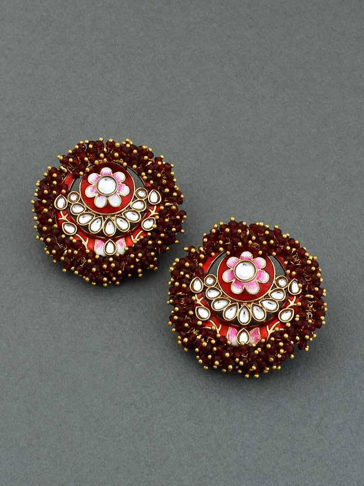 Maroon Anju Studs - Bling Bag