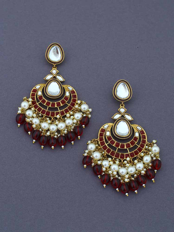 Maroon Upasana Chandbalis