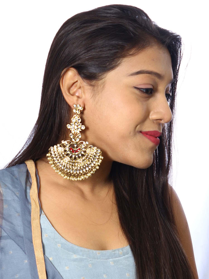 earrings - Bling Bag Maroon Alisa Designer Earrings