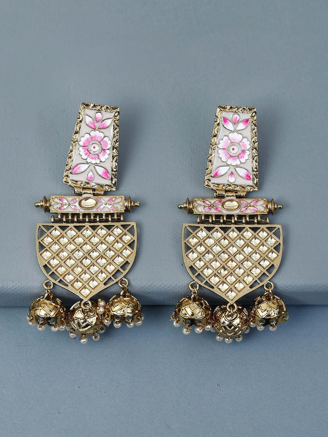 earrings - Bling Bag Lilac Malika Designer Earrings