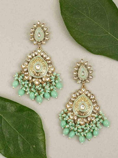 earrings - Bling Bag Mint Aaritra Designer Earrings