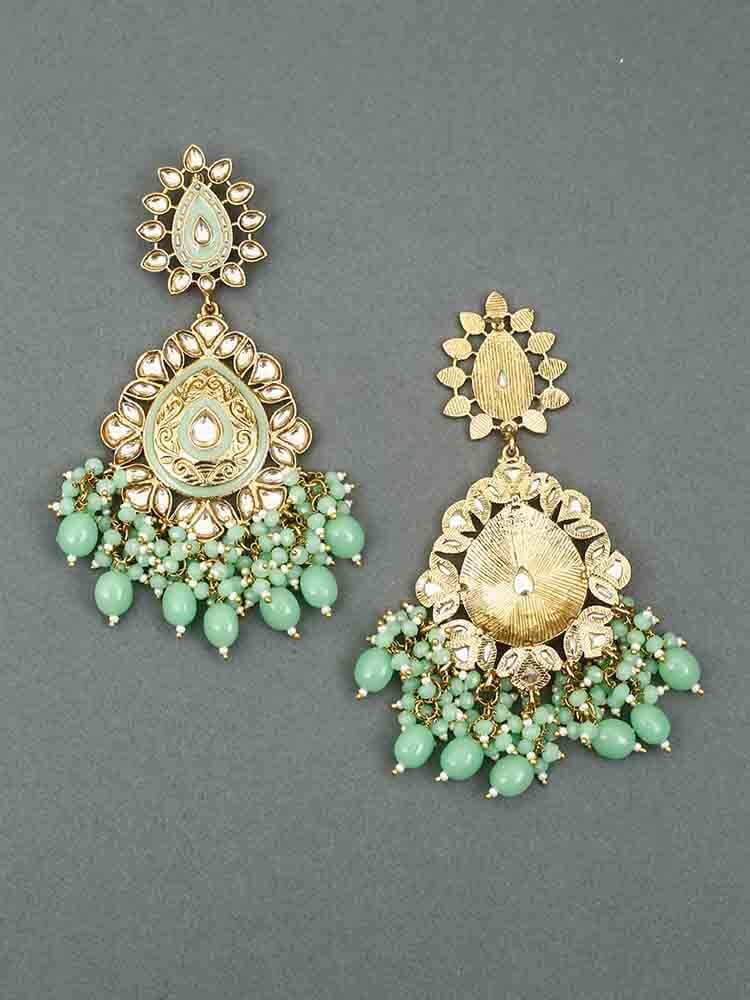 earrings - Bling Bag Mint Aaritra Designer Earrings