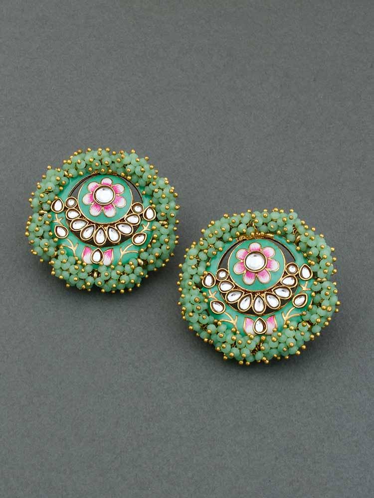 Mint Anju Studs - Bling Bag