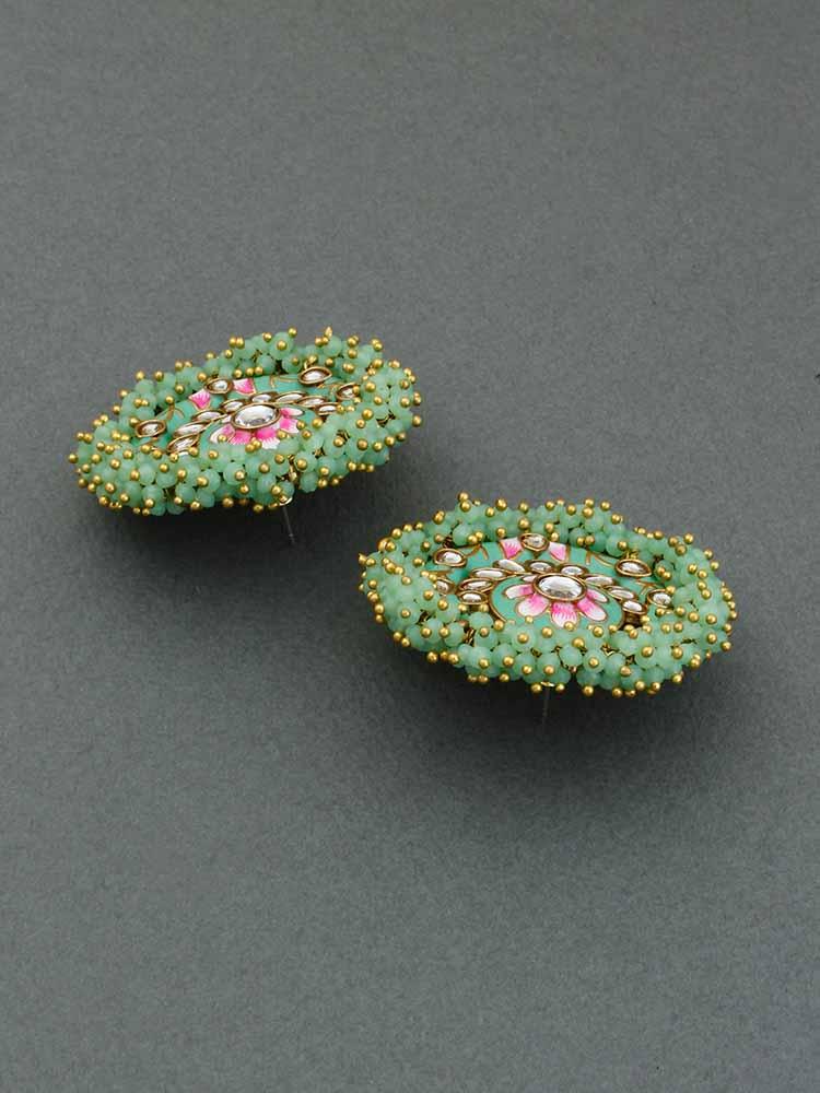 Mint Anju Studs - Bling Bag