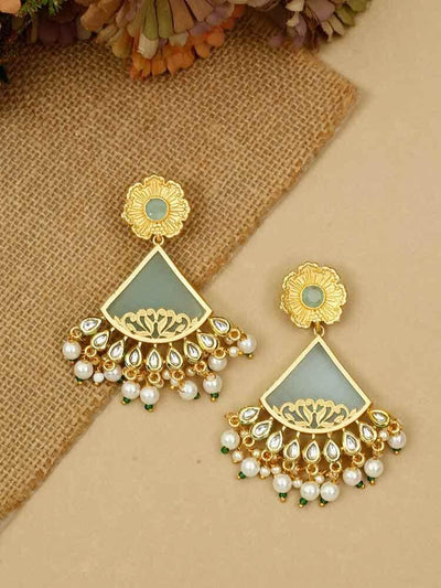 earrings - Bling Bag Mint Anupa Dangler Earrings