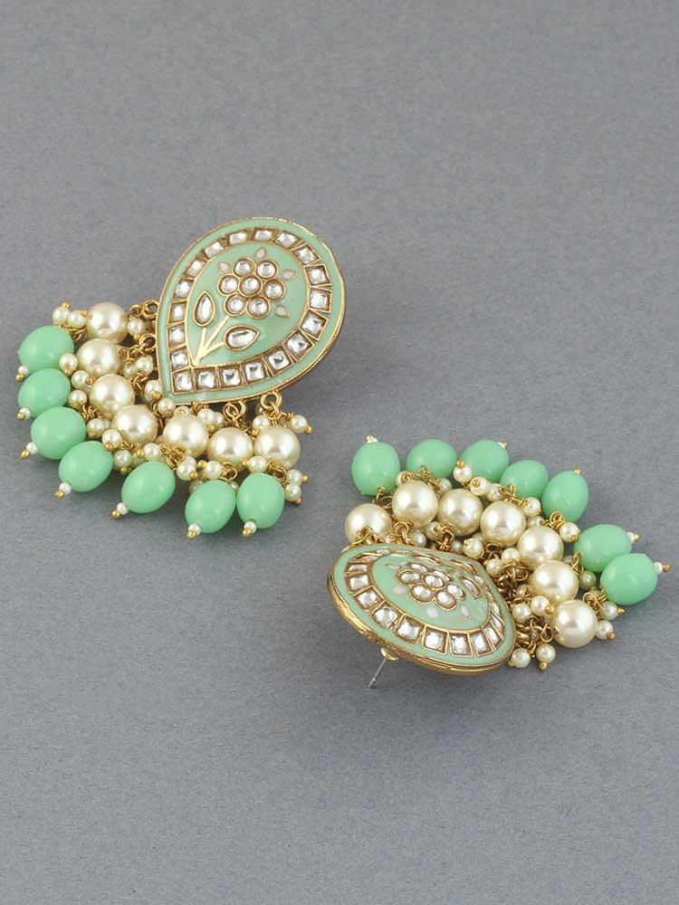 Mint Charmi Designer Earrings - Bling Bag