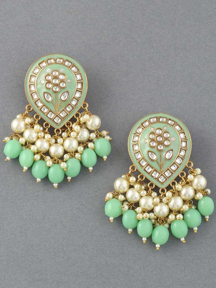 Mint Charmi Designer Earrings - Bling Bag