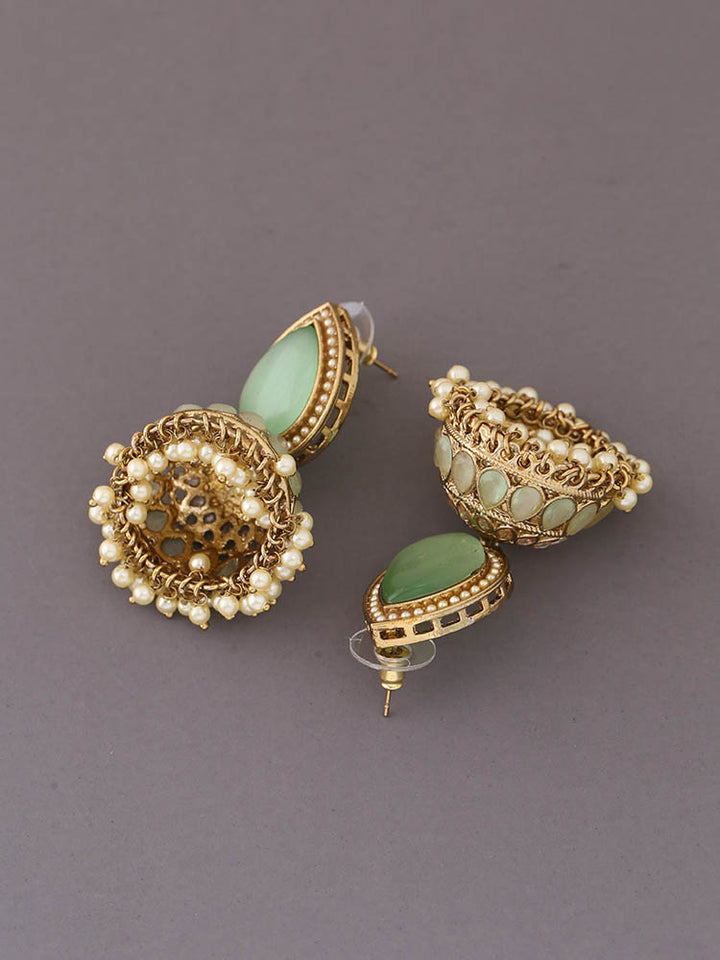 Mint Charuja Jhumkis